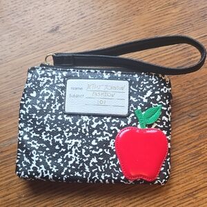 Betsey Johnson Black and White Fashion Wristlet